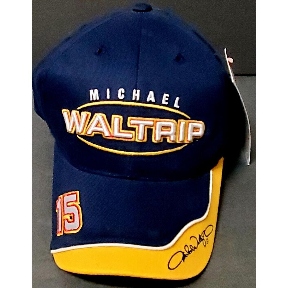 VTG Michael Waltrip Blue Baseball Cap Hat NASCAR NWT Chase Authentic C15032306NO